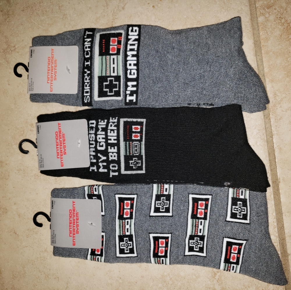 Nintendo 3pk Sock Bundle